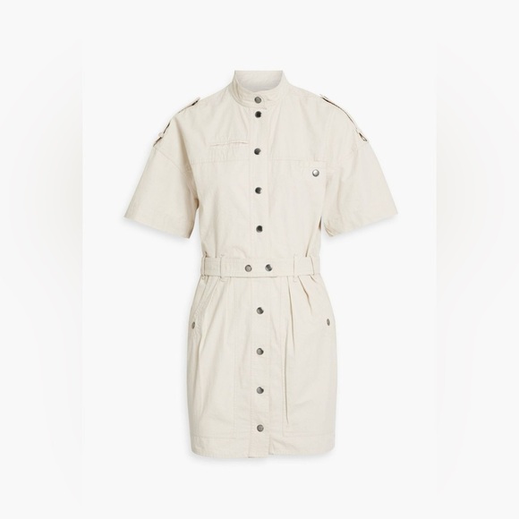 Isabel Marant Dresses & Skirts - Isabel Marant Rodwell belted cotton-canvas mini dress NWT